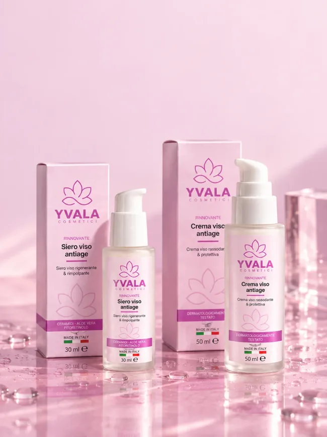 Siero e crema viso YVALA