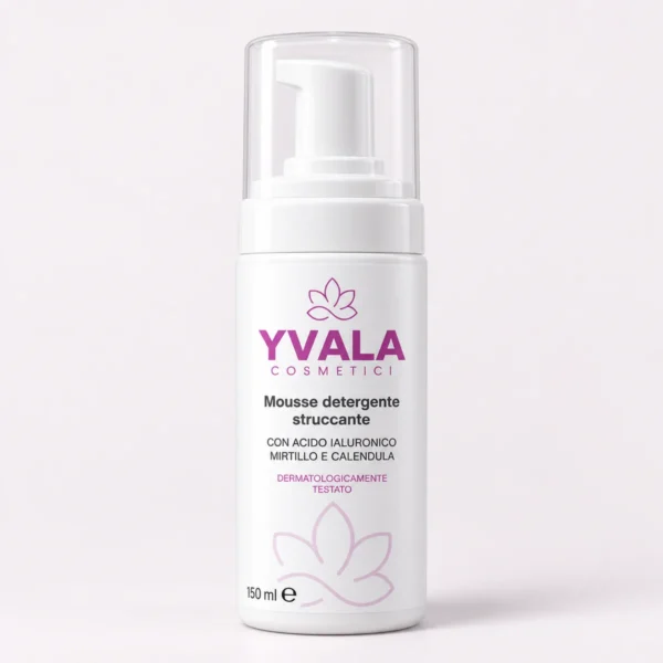 Mousse detergente struccante