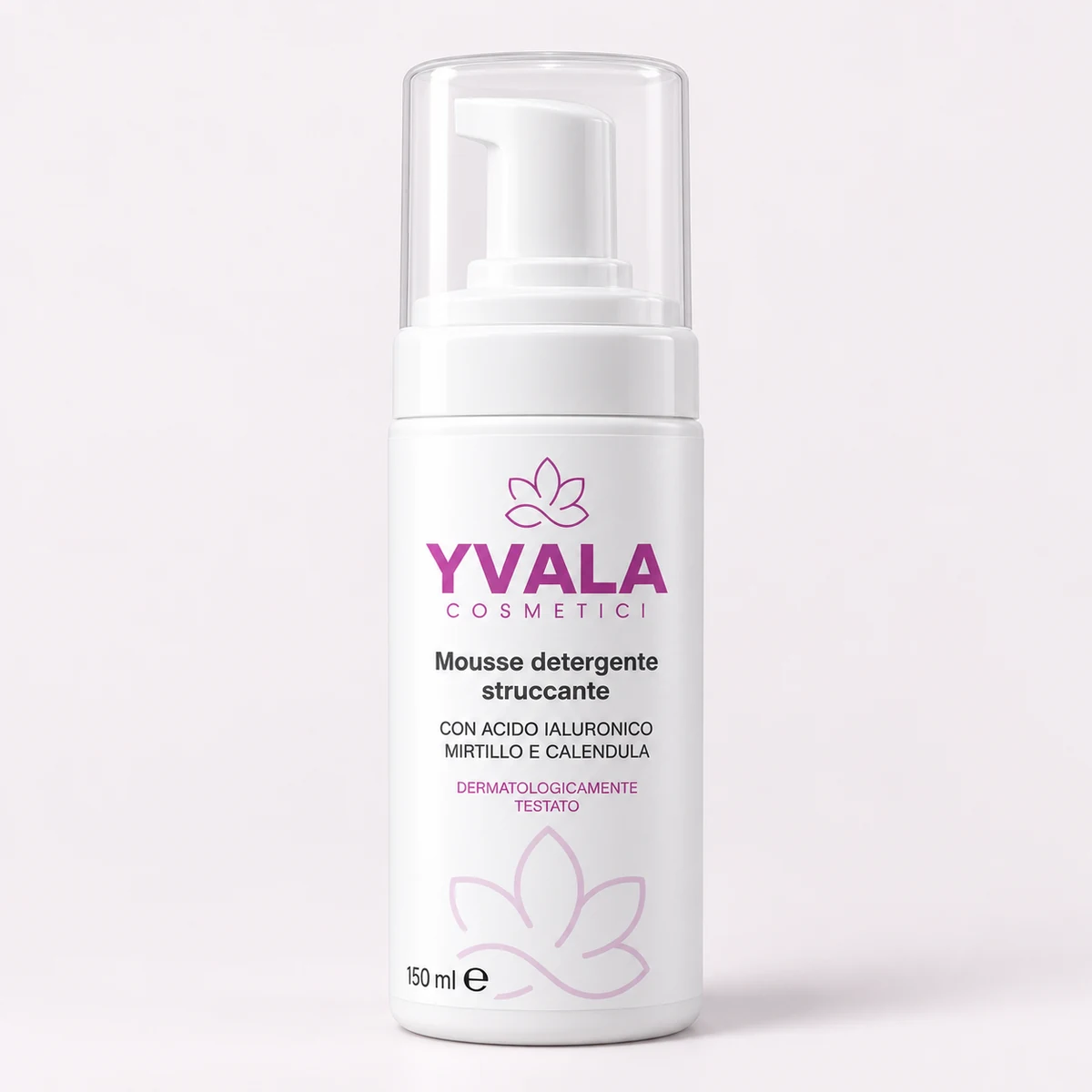 Mousse detergente struccante